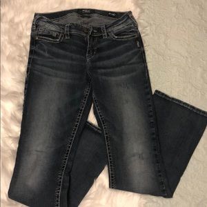 Silver boot cut jeans